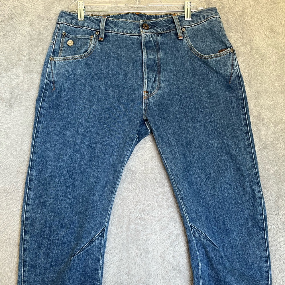 G-Star Raw Arc 3D‎ Slim Blue Light Wash Jeans Button Fly Men's Sz 32 x 34